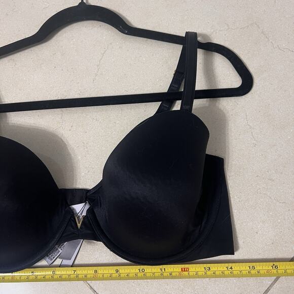Victoria's Secret Bra Lined Demi Double Size 38D Black - Picture 5 of 6
